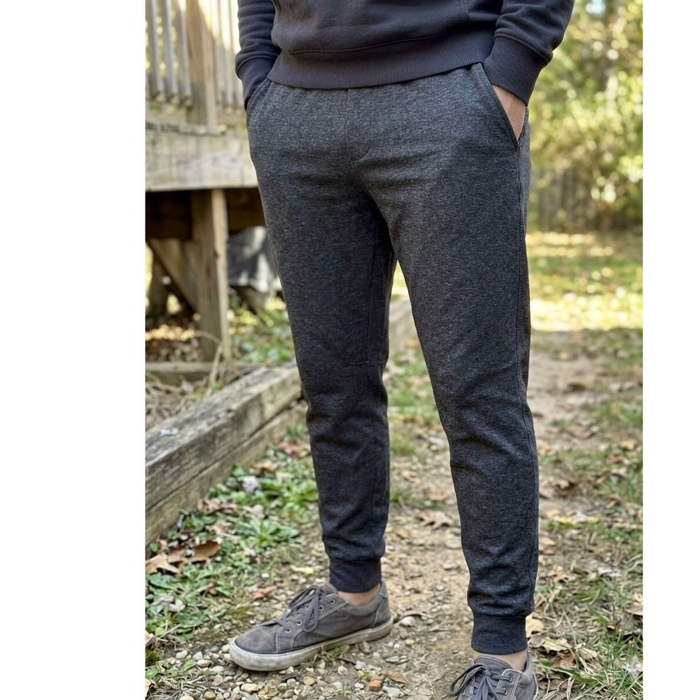 Lululemon Intent Jogger Men XXL (38x29) Grey Heathered Performance Tapered Pants